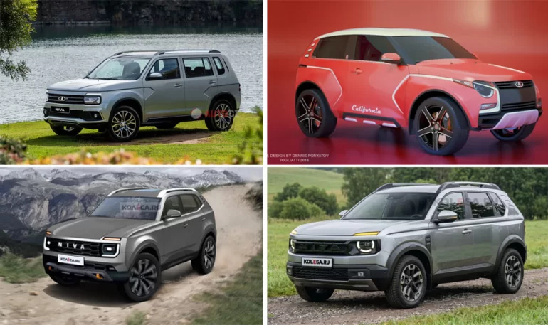 Каким может быть новое поколение Lada Niva, рендеры дизайнеров