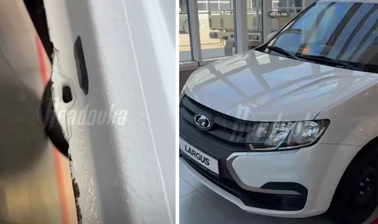 Дилер пытался продать битую Lada Largus, АВТОВАЗ разберется