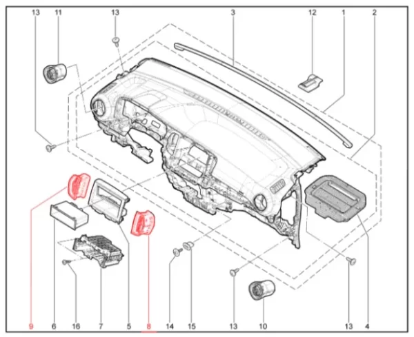 Сопло центральное для Lada Iskra