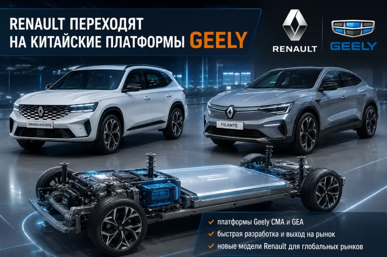 Renault переходят на китайские платформы Geely
