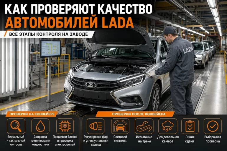 АВТОВАЗ показал все этапы проверки качества автомобилей LADA