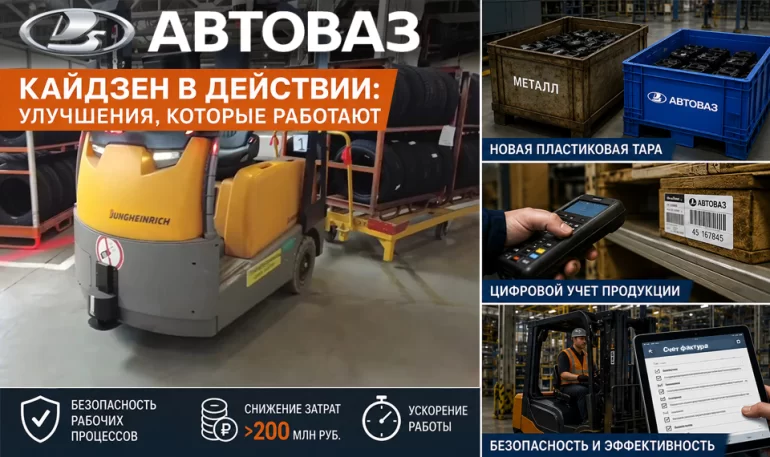 Более 200 млн рублей экономии: АВТОВАЗ рассказал о результатах кайдзен