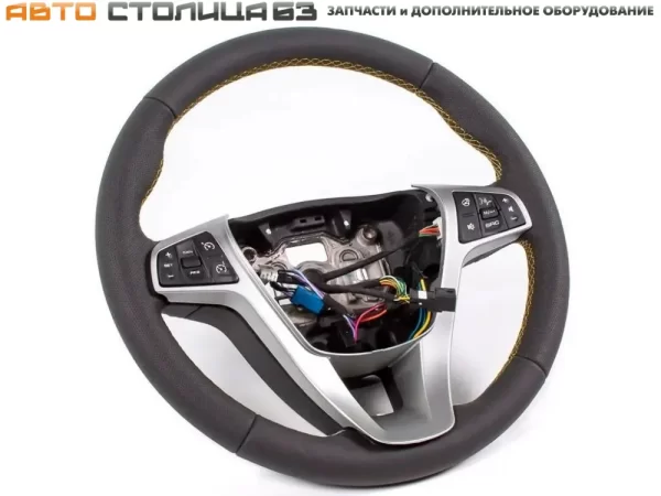 Колесо рулевого управления в сборе с кнопками и обогревом для Lada Vesta