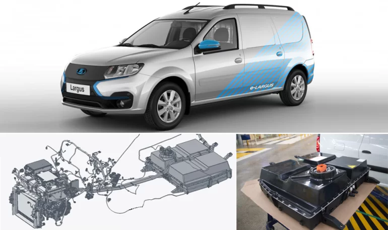Технические характеристики батарей электрического Lada e-Largus
