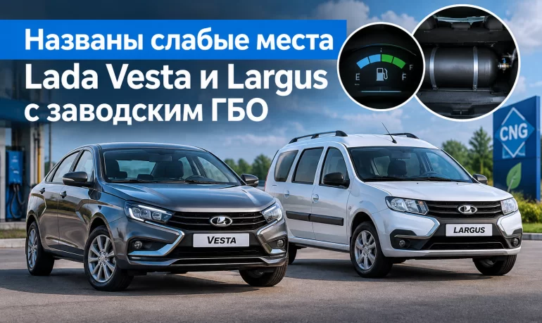Эксперты назвали слабые места битопливных Lada Vesta и Largus
