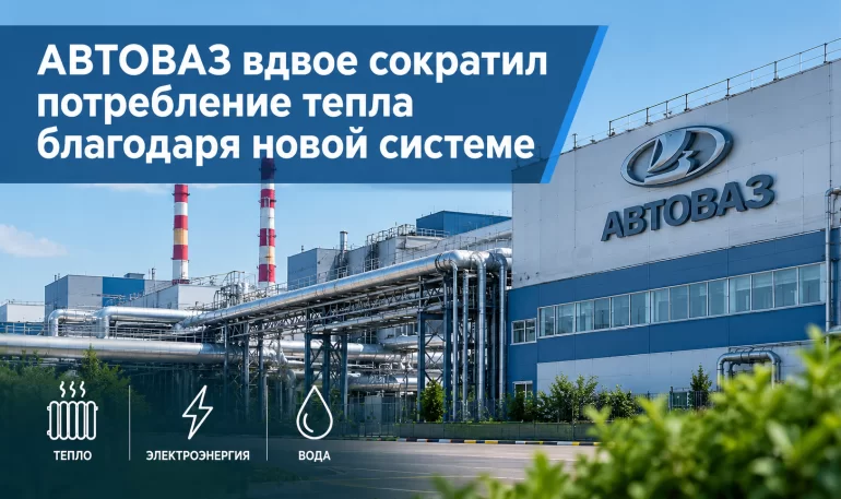 АВТОВАЗ сократил потребление тепла в два раза и сэкономил 135 млн рублей на освещении