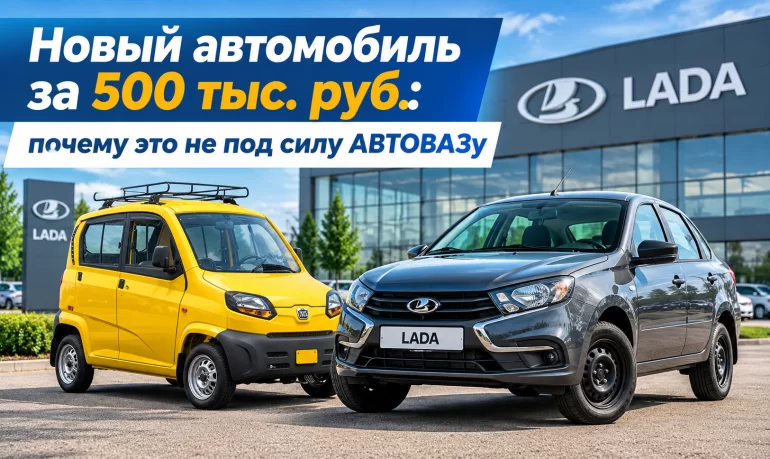 Почему АВТОВАЗ не сможет выпускать автомобили за 500 тысяч рублей