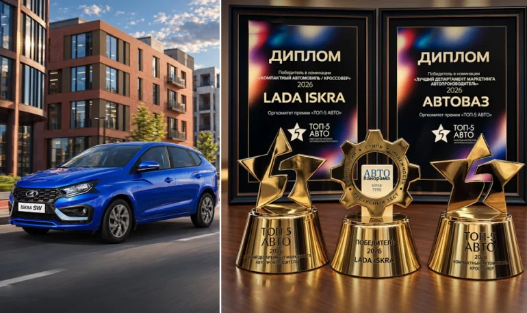 LADA Iskra стала победителем премии «ТОП-5 АВТО»